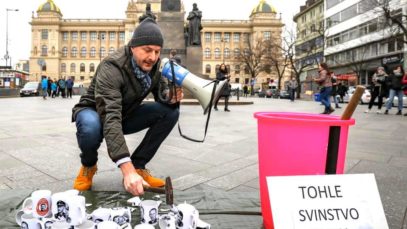 Josef Bernard na Václavském náměstí | Zdroj: FB Josef Bernard