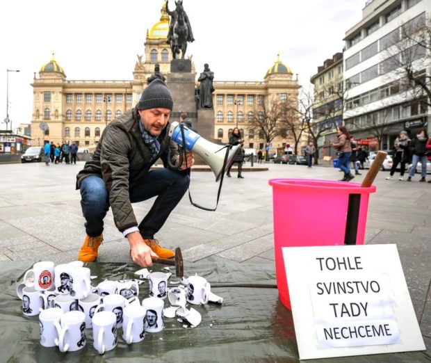 Josef Bernard na Václavském náměstí | Zdroj: FB Josef Bernard