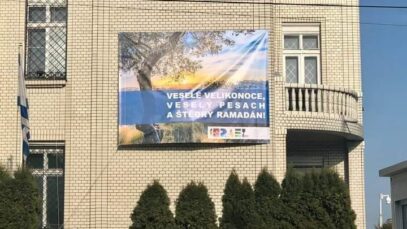 Izraelská ambasáda v Praze, březen 2021